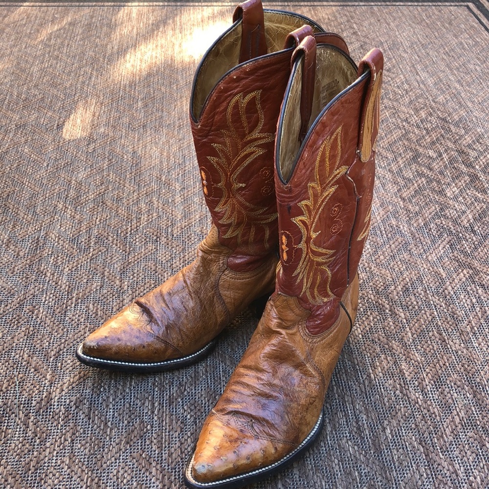Talla quilled ostrich boot
